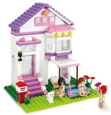 Sluban Toys:Girls Dream Villa with Pool and Six Accompanied Sets (7 Pc-Bundle) - Image 1 of 4