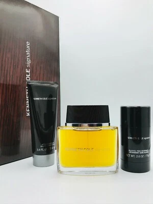 Kenneth Cole Signature мужской набор из 3 предметов одеколон-спрей 3,3 унц после бритья бальзам nd Deo - Изображение 1 из 4