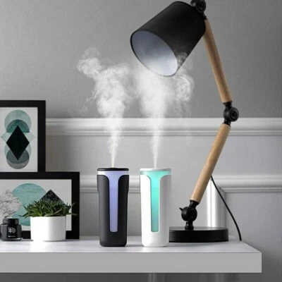 260ml Air Humidifier USB Oil Diffuser LED Light Home Car Office Desktop - Image 1 of 4
