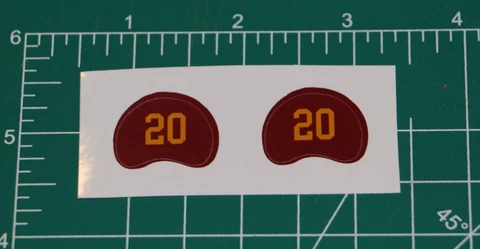 2020-2021 Washington Football Club Gumball Helmet Diecut *DECAL SHEET ONLY* WFC Cover