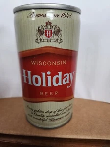 Wisconsin Holiday Vintage Beer Can - Huber Brewing - Monroe Wisconsin - empty - Picture 1 of 6
