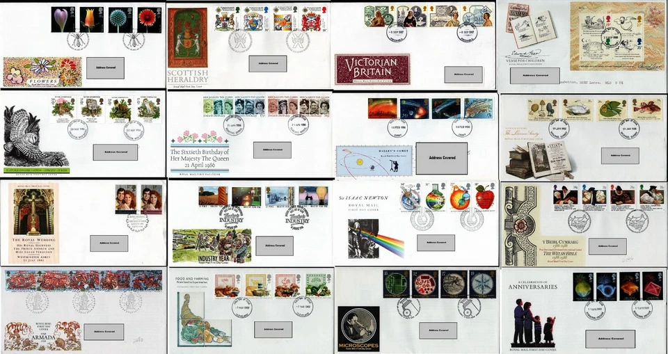 GB FDC 1980 - 1989 Commemorative First Day Covers SHS fm 99p - Image 1 of 1