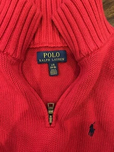 Ralph Lauren Polo roter Pullover Pulli Jugend Gr. Large (14-16) Baumwolle neu ohne Etikett - Bild 1 von 9
