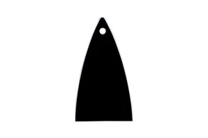Blank Truss Rod Cover for Carvin Guitars - Large size - Picture 1 of 3
