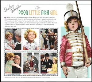 LIBERIA Dt 2001 - Shirley Temple "Poor Little Rich Girl" S/S (pb54140) - Picture 1 of 1