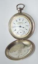 ANTIQUE SILVER POCKET WATCH BILLODES  K. SERKISOFF CONSTANTINOPLE WORKING ORDER