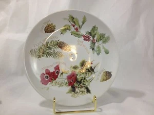 1995 MARJOLEIN BASTIN HALLMARK HOLLY PINE PLATE - Picture 1 of 4