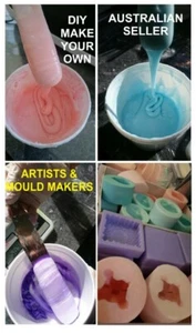 1kg LIQUID SILICONE rubber for mould making + Colour Easy DIY make your own - Picture 1 of 18