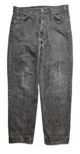 Jeans uomo vintage anni 90 Levis 505 36x30 gamba dritta vestibilità regolare linguetta arancione (35x29,5) - Foto 1 di 11