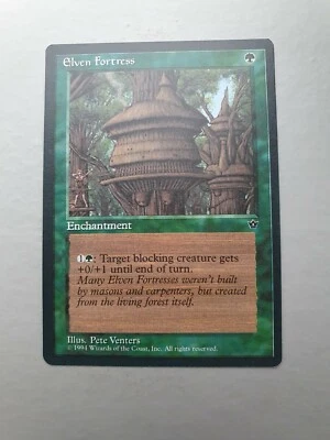 Elven Fortress, MTG Fallen Empires (1994) Common Green Enchantment NM - Image 1 of 2