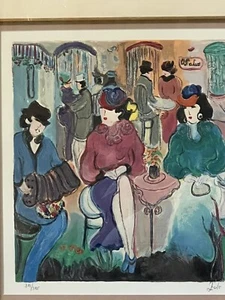 Zule Moskowitz “In The Cafe “ Number, Artist Sign ,Matted &frame - Picture 1 of 10