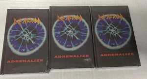 Lote de 3 Cuadernos de Bolsillo Def Leppard Adrenalize 5 3/4 "X 3 3/4" - Diario Nuevo  - Imagen 1 de 3