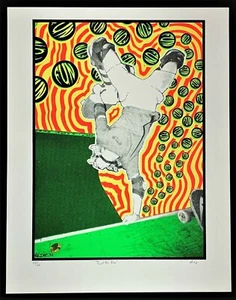 "Just For Fun" POSTER Skateboarding Signed Silkscreen Lindsey Kuhn 1992 Rare! - Picture 1 of 4