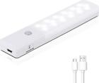 Motion Sensor LED Night Light Automatic Magnetic Strip Rechargeable 1000mAh NEW
