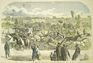 Harper's Weekly: "CENTRAL PARK, NEW YORK CITY-THE GRAND DRIVE" - Picture 1 of 3