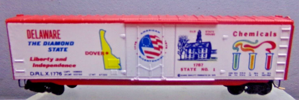 N Scale Kadee BI CENTENNIAL 1976 DELAWARE State 50' Single Door Boxcar - Image 1 of 4