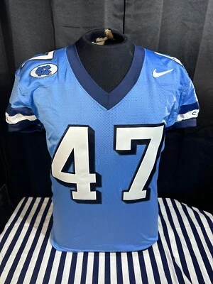 Nike NCAA UNC Tarheels #47 ACC Light Blue Game Worn Player Jersey - Sz. 48 - Image 1 of 4