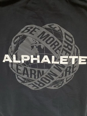 Мужская толстовка с капюшоном Alphalete размер L черный пуловер Be More Dream More Learn More - Изображение 1 из 4