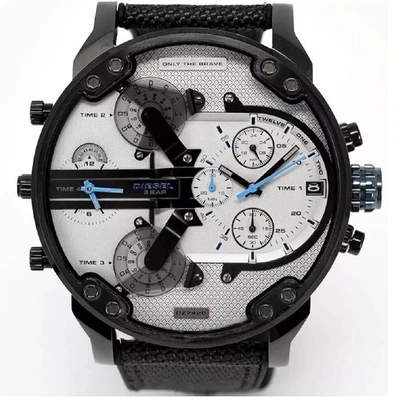 Diesel DZ7420 Mr Daddy 2.0 Chronograph Black Leather Strap Watch 57mm - Image 1 of 4