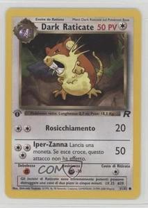 Dark Raticate Italian Pokemon Team Rocket #51 2000 10cj - Picture 1 of 3