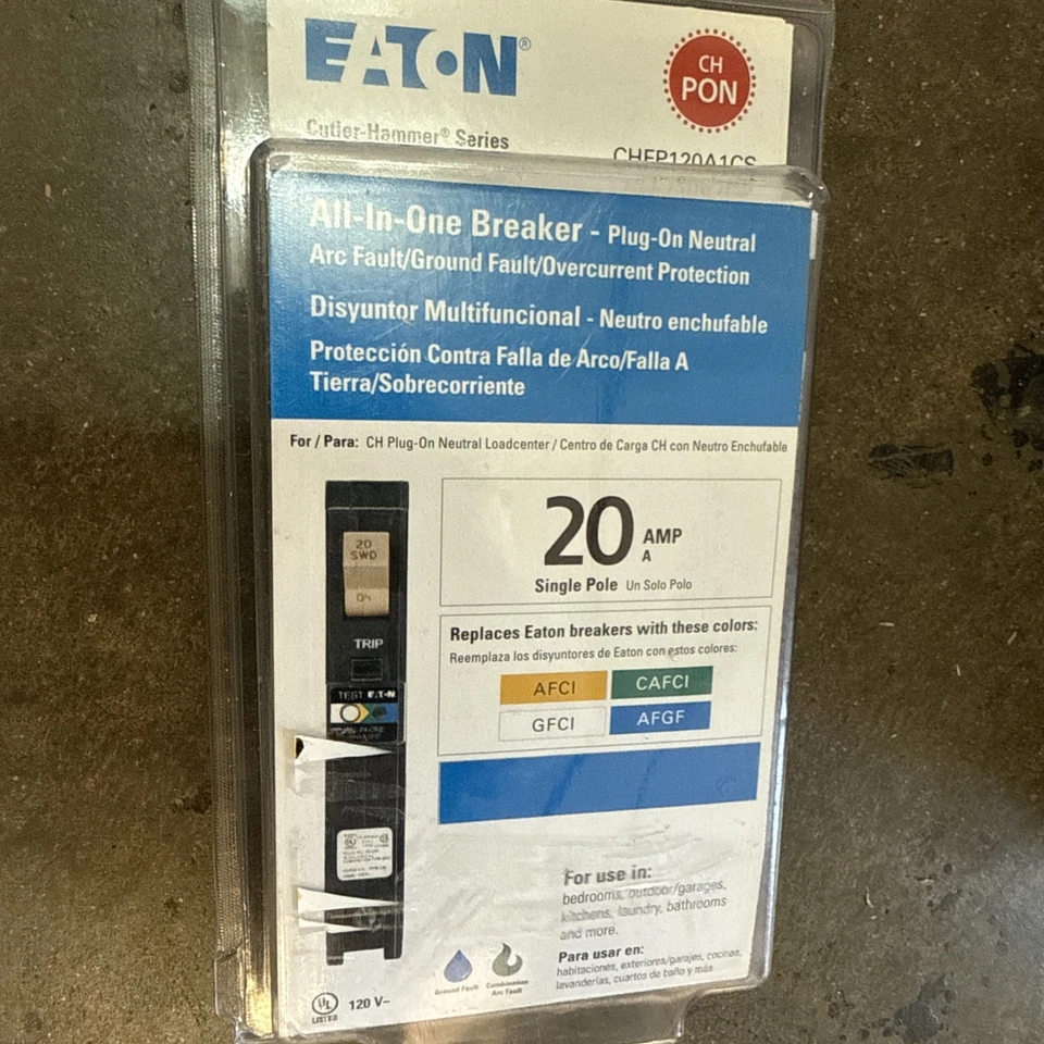 Eaton CHFP120A1CS Single Pole Plug (20 Amp)