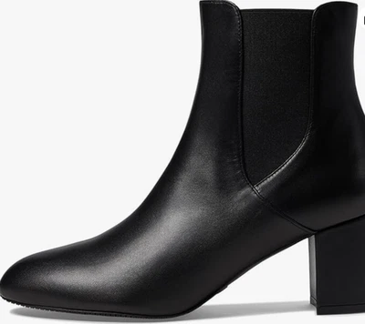 NWD $595 Stuart Weitzman Yuliana 60 Chelsea Boot Women Black Leather 7.5B - Image 1 of 4