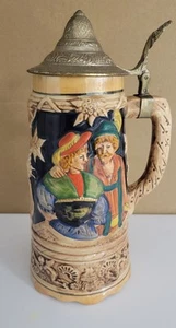 Beer Stein Music Box Original ARNART Quality Lidded VTG Made in Japan 9-1/2"Tall - Picture 1 of 11