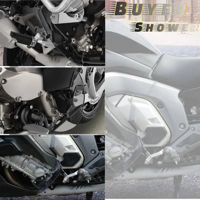 Kits de alerones laterales negros aptos para BMW K1600GT K1600GTL 2017-2020 Foto 1 de 4