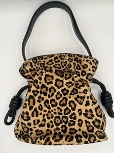 Loewe Leopard Pony-hair Flamenco Bag - Picture 1 of 15