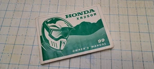 1999 Honda OEM XR250R Operator Owners Manual - Imagen 1 de 2