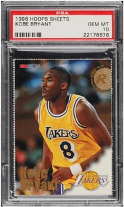 1996 Hoops Sheets Kobe Bryant RC ROOKIE PSA 10 GEM MINT - Bild 1 von 2