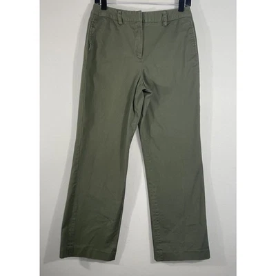 Dressbarn Womens Straight Leg Chino Pants Size 8 Green Casual Office wear - Image 1 of 4
