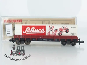 MG541 ESCALA N FLEISCHMANN 8281 Niederbordwagen mit Ladung Defekt - OVP - Imagen 1 de 17