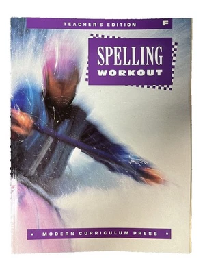 MCP Spelling Workout Level F Teachers Edition~1994 Paperback~Homeschool  T5 07 - Image 1 of 4