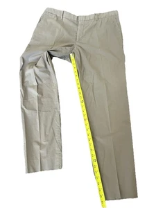 Zegna Khaki Anzughose mit Eingrifftasche gerades Bein vorne flach Größe 58 für Herren - Bild 1 von 8