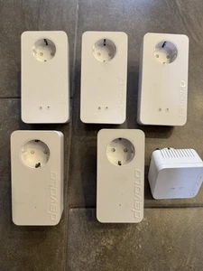3 x devolo dLAN 1200+ WiFi ac 2 x dLAN 1200+ dLAN 550 Wifi Powerline Adapter - Afbeelding 1 van 3