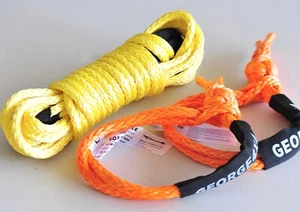 9200kg*10M Winch Extension Tow Rope +2*Soft Shackle 4WD Recovery 4x4 Off Road - Picture 1 of 5