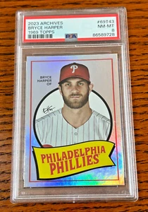 2023  Topps Archives  1969  Topps Foil  #69T-43  BRYCE HARPER POP 1 86589728 - Picture 1 of 2