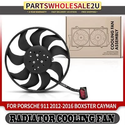 Ventilador de refrigeración del radiador del motor con conjunto de motor sin escobillas para Porsche Cayman 14-16 Foto 1 de 4