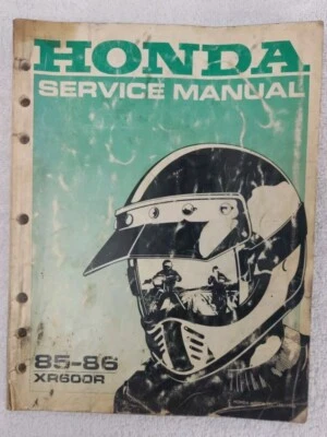 Honda XR600R Service Manual 85-86 - Image 1 of 4
