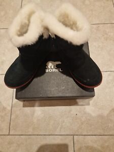 Sorel Boots Womens  Winter Shearling Ankle Booties Size 7UK