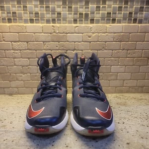 Nike Lebron 13 XIII sneakers size 6.5Y USA navy blue/red/white basketball (0604) - Picture 1 of 6