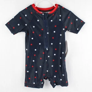Old Navy Boys Navy Blue W/ Stars Swim Wear 12-18M W/ Tags - Picture 1 of 5