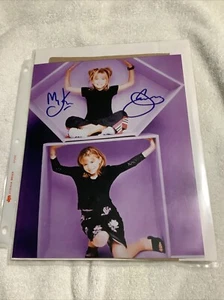 Mary Kate und Ashley Olsen handsigniertes 8x10 Foto Full House Zwillinge W/C.O.A. - Bild 1 von 7