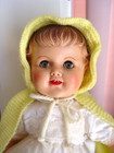 1952 American Character Sue "Chuckles" Baby All Original Oil Clothe & Rubber