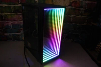 Custom RGB Gaming Desktop PC Intel Core i7 3.40 Quad 16 GB SSD Nvidia 1660 Super - Image 1 of 4