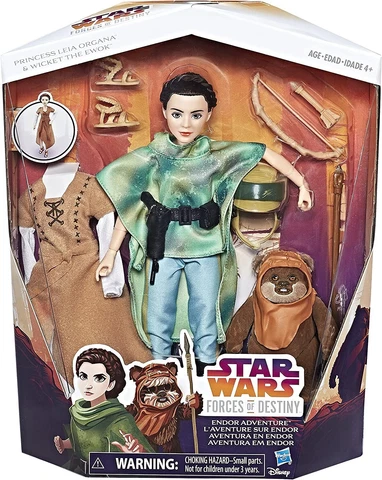 Star Wars Forces Destiny Endor Adventure Princess Leia Organa Doll & Wicket Ewok Cover