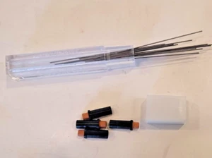 Parker 0,5 mm plomo y borrador en tubo de plástico 4 gomas de borrar 12 cables - Imagen 1 de 5