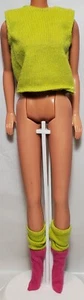 1990 Barbie United Colors of Benetton Neon Top & Socks Only, Outfit #9474 - Picture 1 of 9