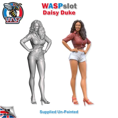 Dukes Of Hazzard Daisy Duke Unpainted Figure 1:18 Scale Wasp Dais - Image 1 of 2